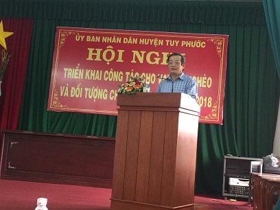 Đ/c Mai Văn Ngọc- TUV, Phó Bí thư thường trực Huyện ủy, Chủ tịch HĐND huyện phát biểu chỉ đạo tại Hội nghị